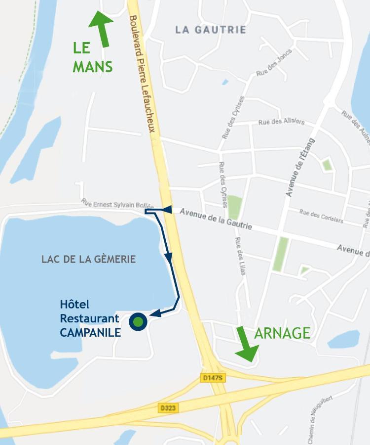Hotel Campanile Le Mans - Arnage Exterior foto